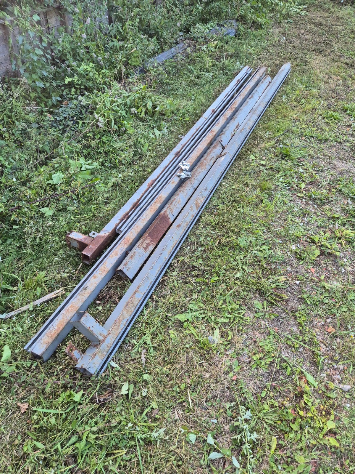setje railbalken 12 meter totaal, Ophalen