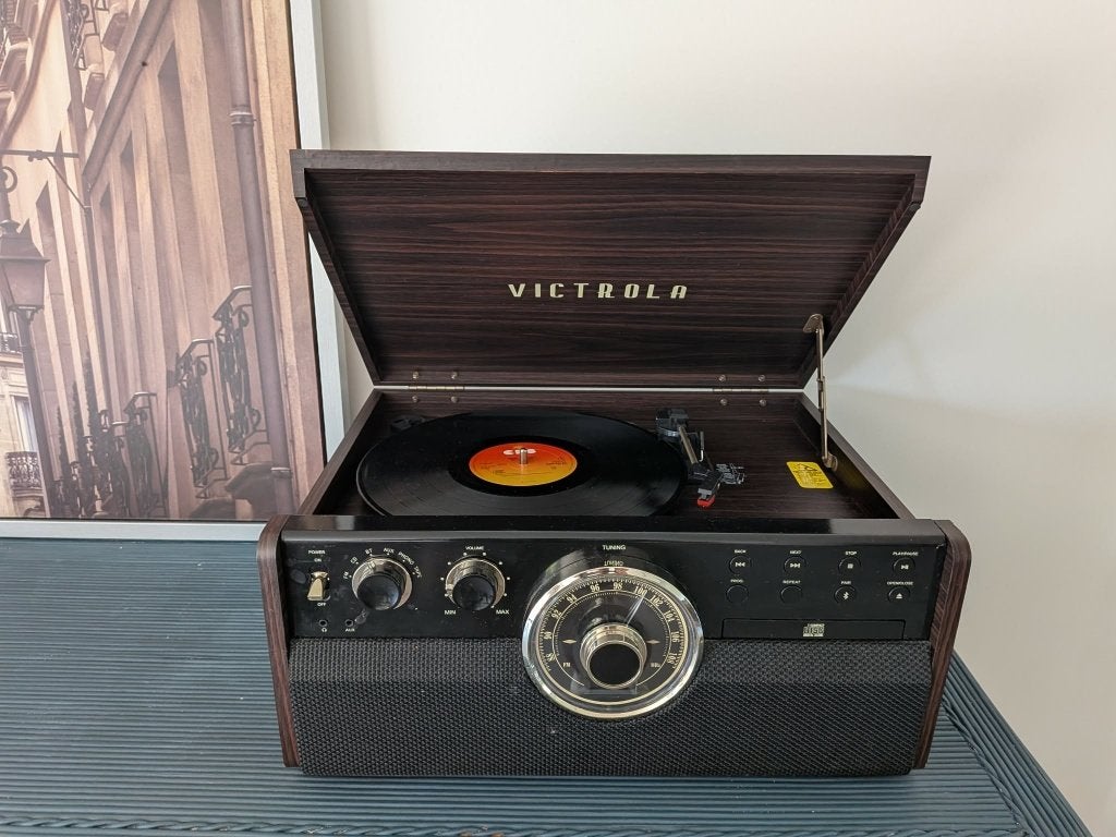 Victrola platenspeler, Audio, Tv en Foto, Platenspelers, Zo goed als nieuw, USB-aansluiting, Platenspeler, Ophalen