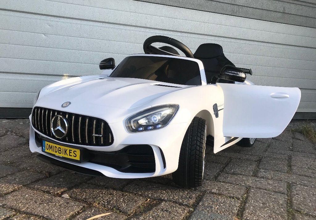 Mercedes-Benz GT-R AMG wit 12V Afstandsbediening, MP3, AUX!, Kinderen en Baby's, Ophalen of Verzenden, Nieuw