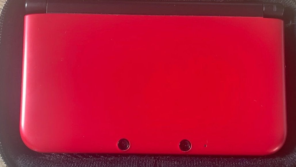 Nintendo 3DS XL rood + stylus + Mario-etui, Ophalen, Zo goed als nieuw
