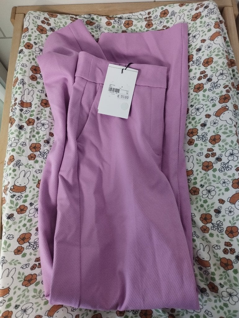 Roze broek straight fit, Ophalen, Nieuw, Roze, Maat 34 (XS) of kleiner