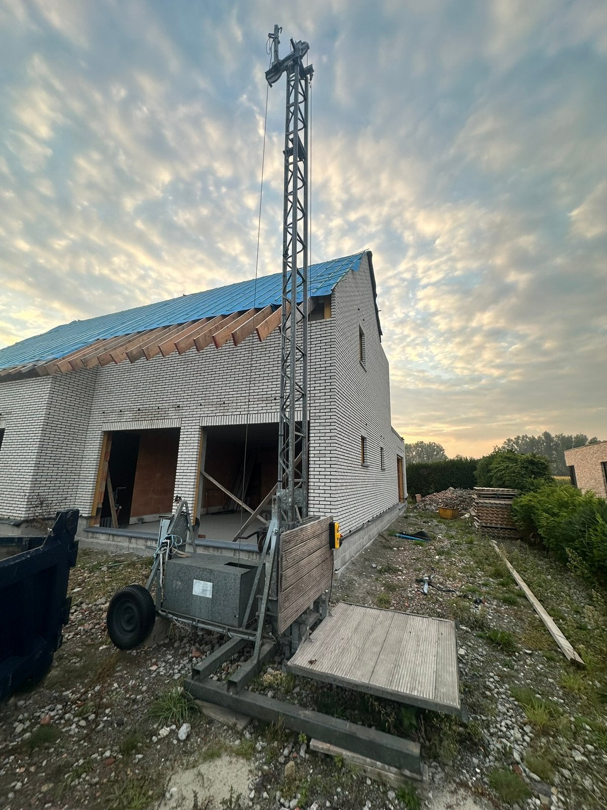 Bouwlift 230v, Enlèvement, Comme neuf, Ascenseur de chantier