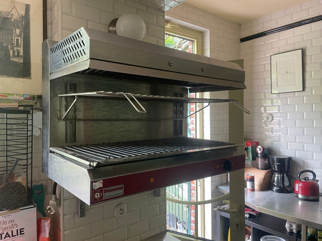 Salamandre pro. DIAMOND SX/80 E – 80 cm – 4,5 kW  - Triphasé, Electroménager, Gril, Enlèvement, Utilisé, 45 à 60 cm