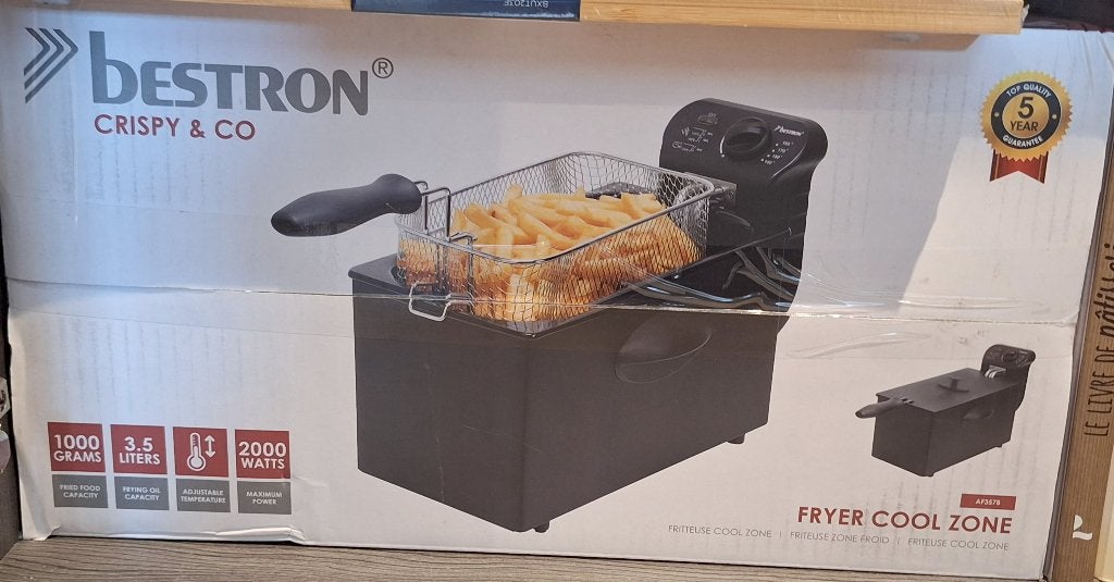 Bestron Friteuse à huile avec technologie zone froide neuve, Enlèvement ou Envoi, Neuf