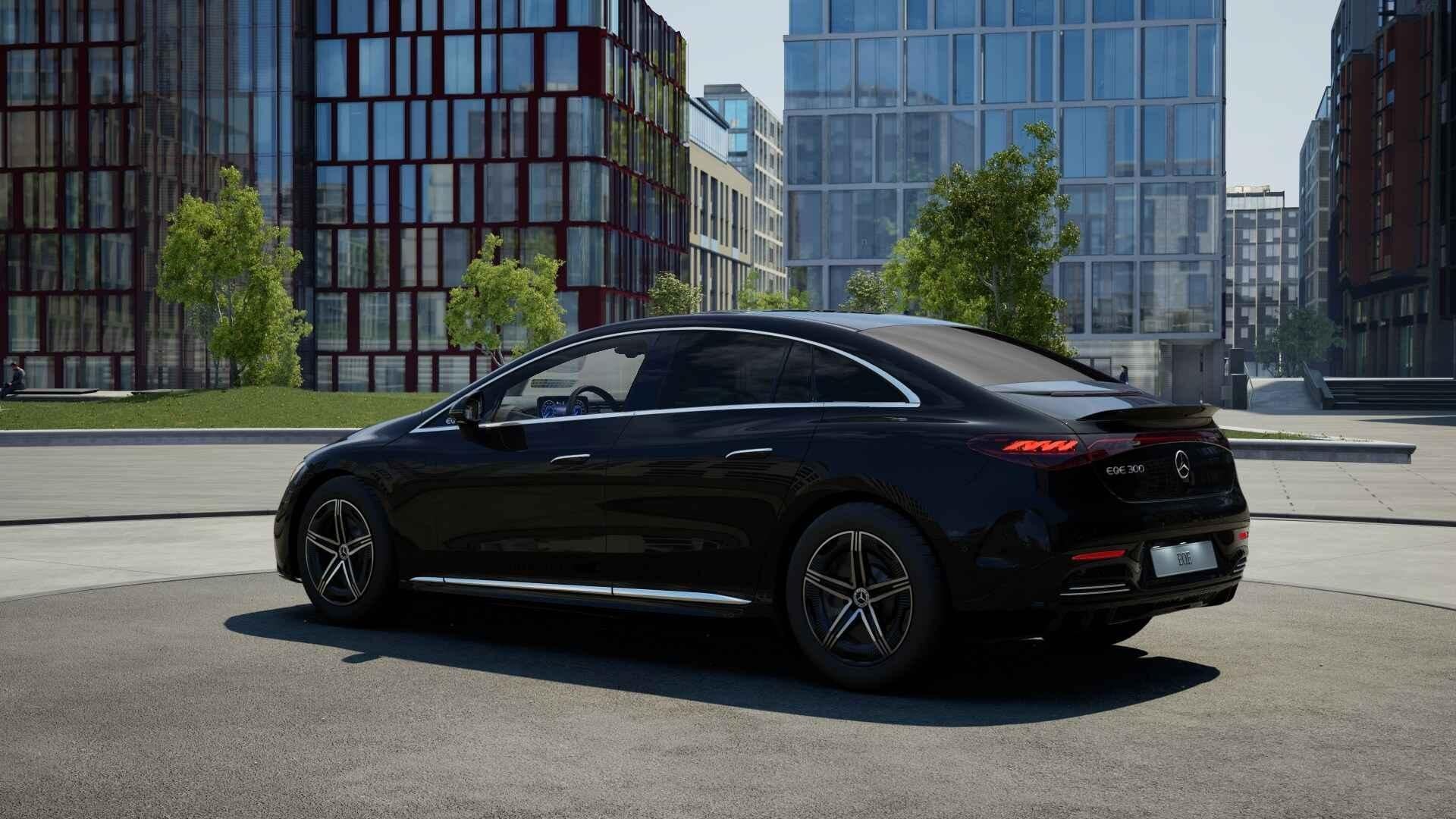 Mercedes-Benz EQE-Klasse 300 Berline AMG Line | Panoramisch, Auto's, Mercedes-Benz, Automaat, Gebruikt, Zwart, 96 kWh