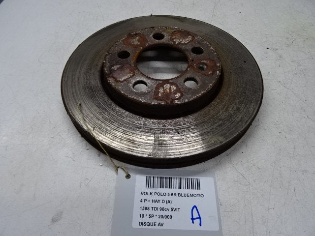 FREIN DISQUE AVANT Volkswagen Polo V (6R) (01-2009/05-2022), Utilisé, Volkswagen