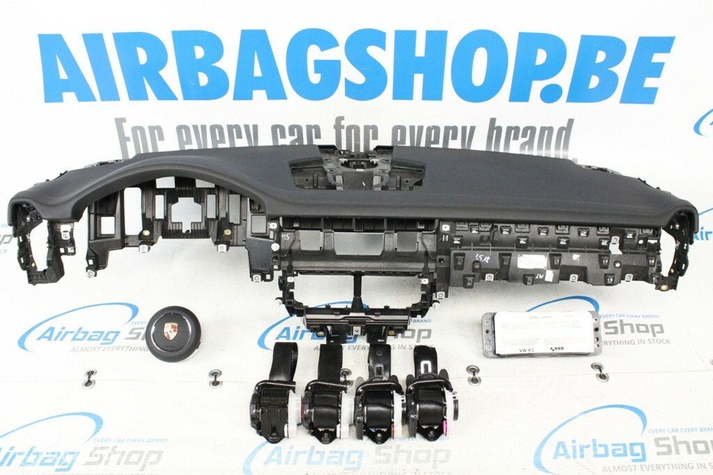 Airbag kit Tableau de bord noir Porsche Cayenne 2017-...., Autos : Pièces & Accessoires, Enlèvement ou Envoi, Utilisé