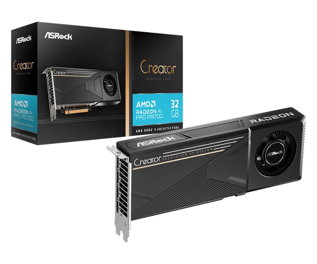 ASRock Radeon AI PRO R9700 32 Go – neuve (achat fin août), Informatique & Logiciels, Neuf, AMD, DisplayPort, GDDR6