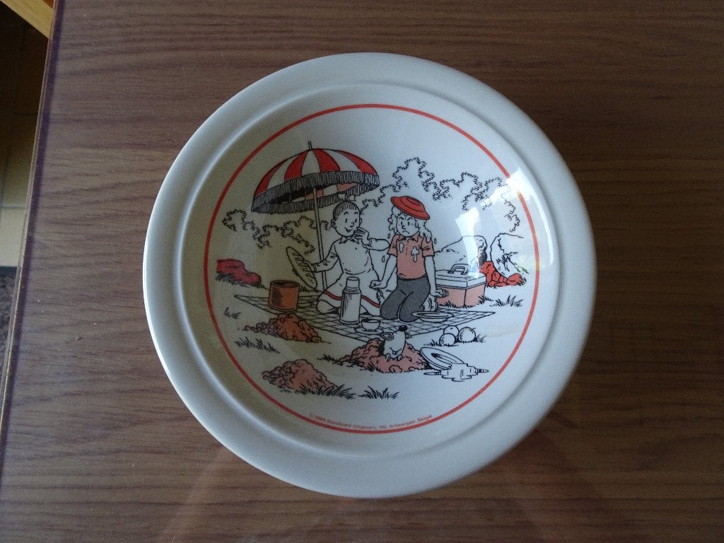 Bob en Bobette beker - Rood, Verzamelen, Ophalen of Verzenden, Suske en Wiske, Zo goed als nieuw, Gebruiksvoorwerp