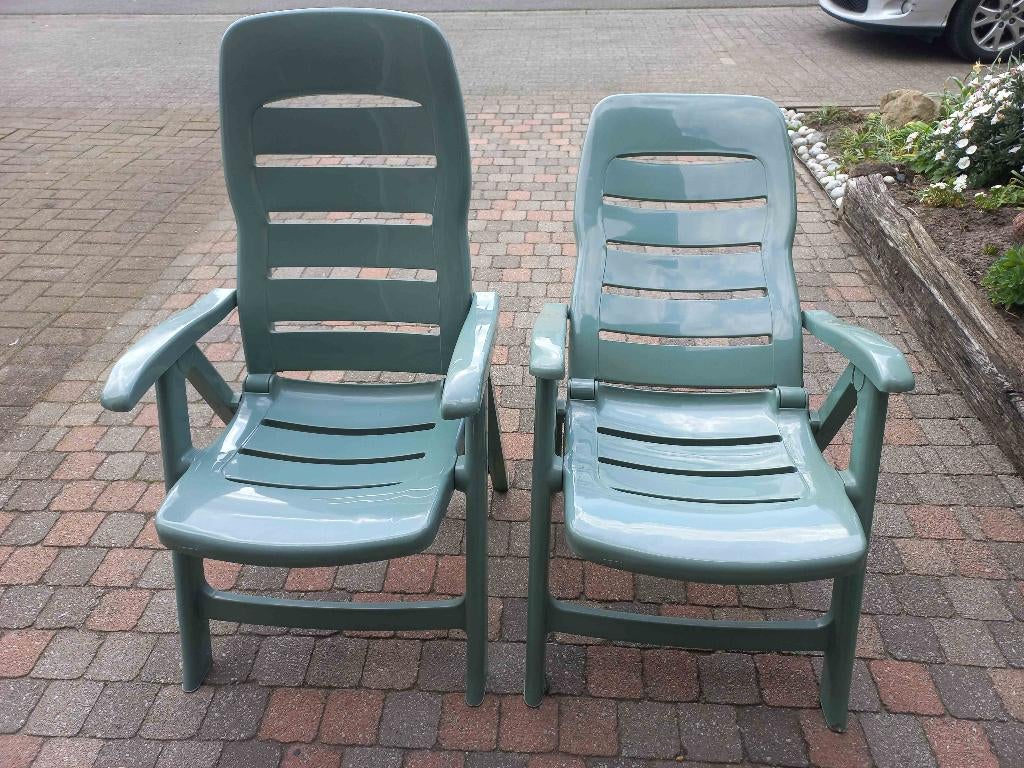 Tuinstoelen, Tuin en Terras, Ophalen, Gebruikt, Plastic, Verstelbaar