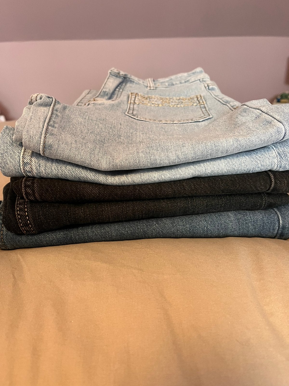 Pakket wide leg jeans maat34, Ophalen, Zo goed als nieuw