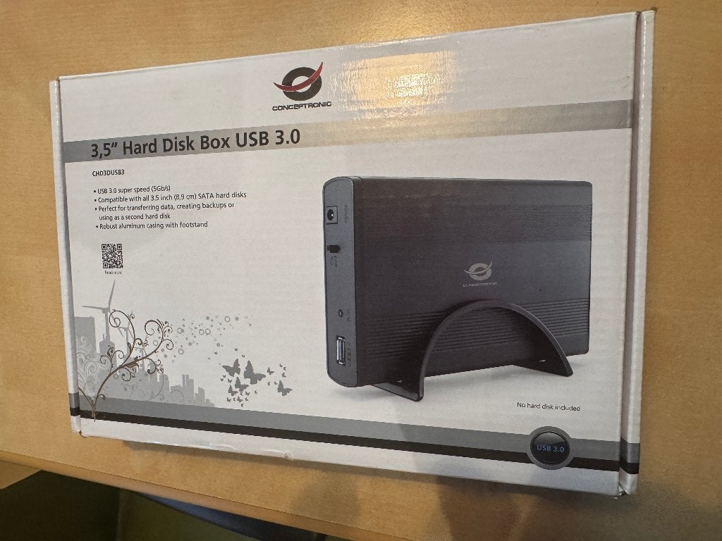 Conceptronic 2 TB (2000 GB) 3,5" USB externe harde schijf, Computers en Software, Gebruikt, HDD, Ophalen of Verzenden, Desktop