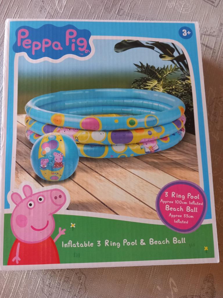 Peppa pig zwembadje met strandbal, Kinderen en Baby's, Speelgoed | Buiten | Opblaasfiguren, Ophalen