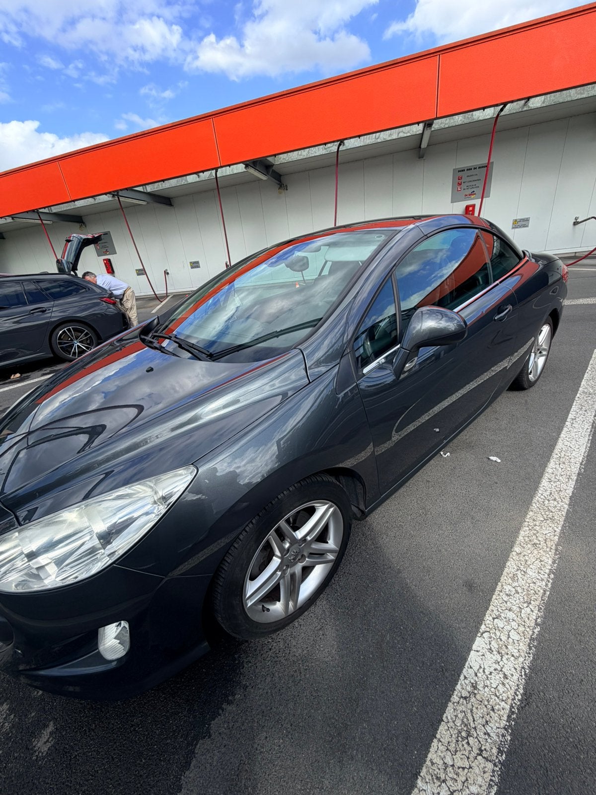 Peugeot 308 CC 1.6 THP – 2009 – 174.000 km – Cabrio Coupé, Auto's, Peugeot, Zwart, Cabriolet, 1600 cc, Leder
