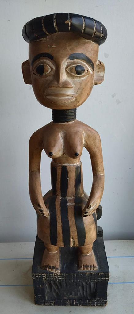 Afrikaans houten beeld, Ophalen of Verzenden, Afrika, Beeld, Vrouw