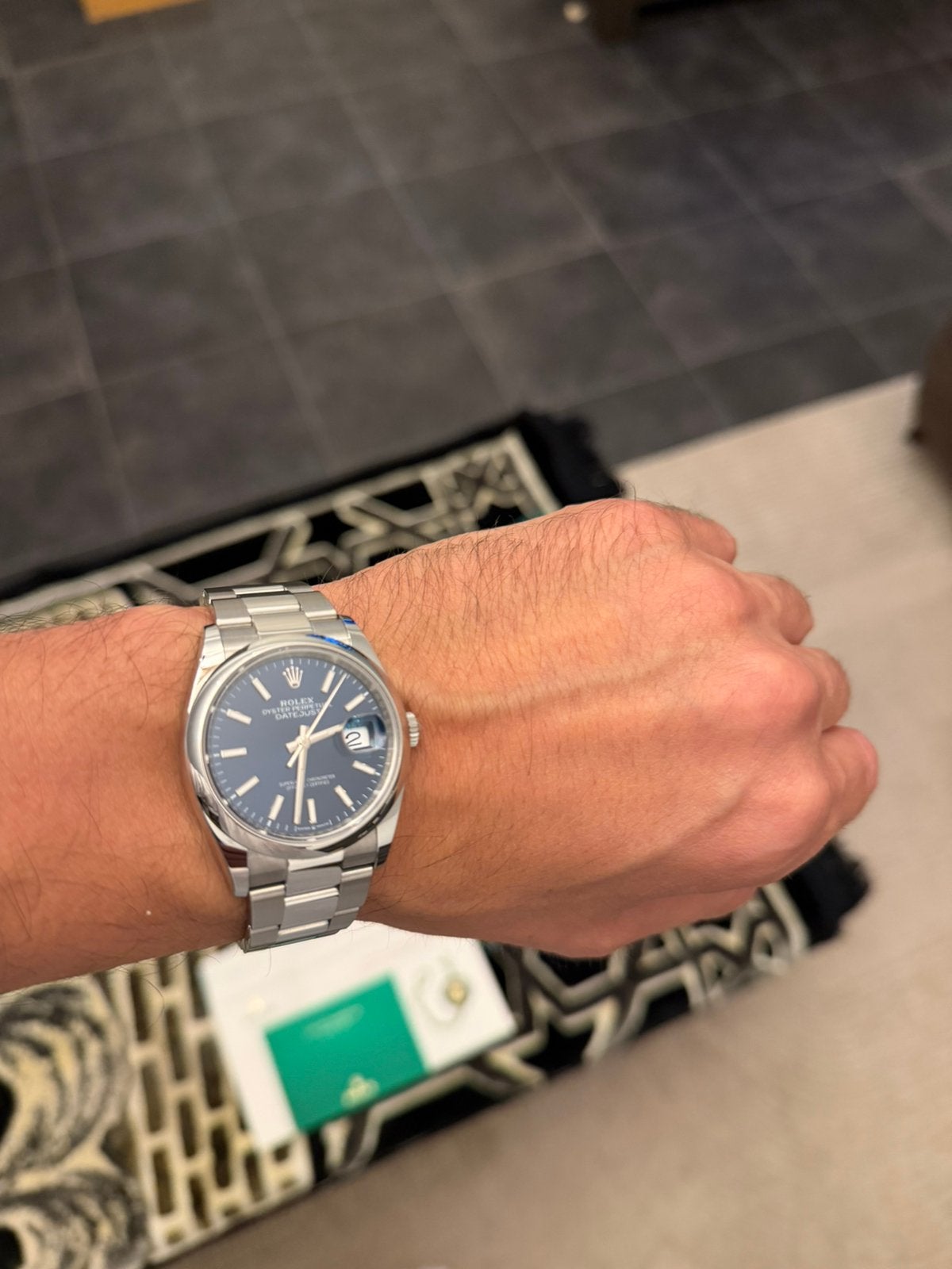Rolex datejust, Bijoux, Sacs & Beauté, Enlèvement, Comme neuf, Rolex
