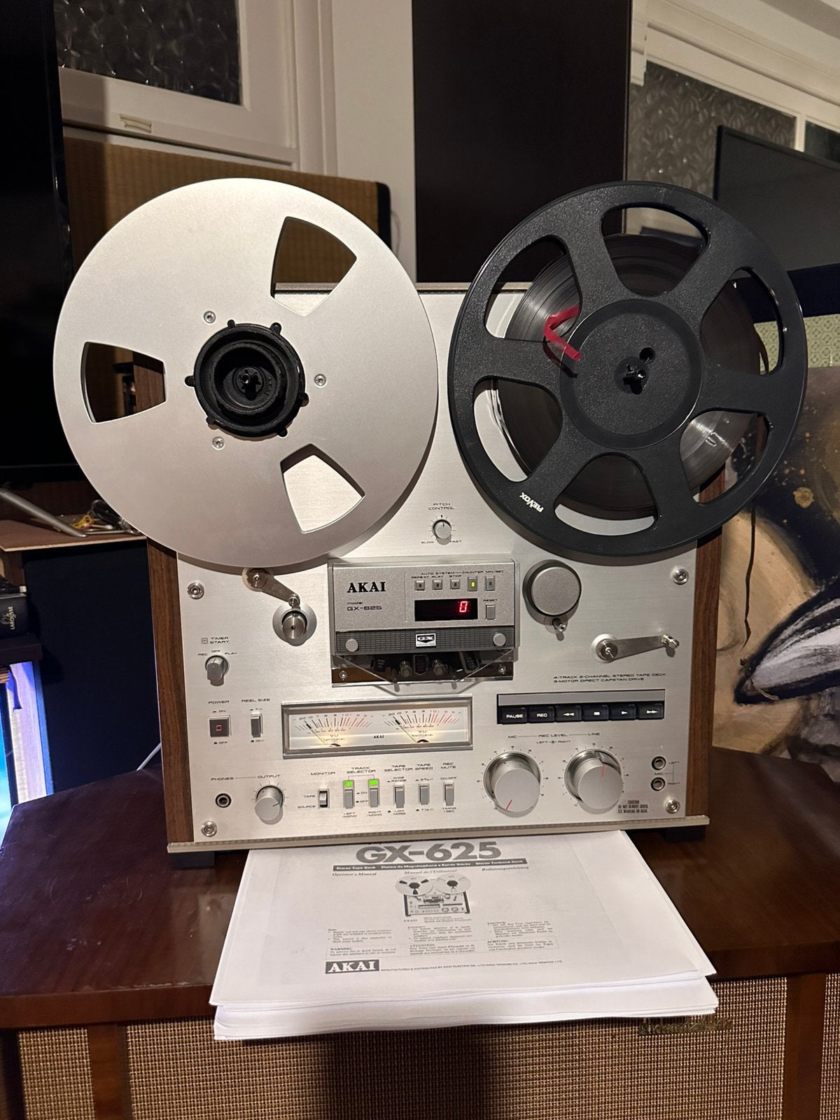 akai gx-625, Enlèvement, Magnétophone
