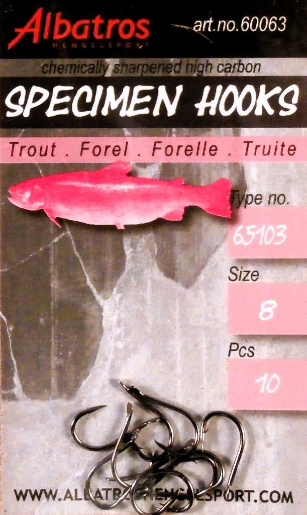 Albatros Specimen Hooks, Watersport en Boten, Hengelsport | Algemeen, Verzenden, Nieuw, Haak