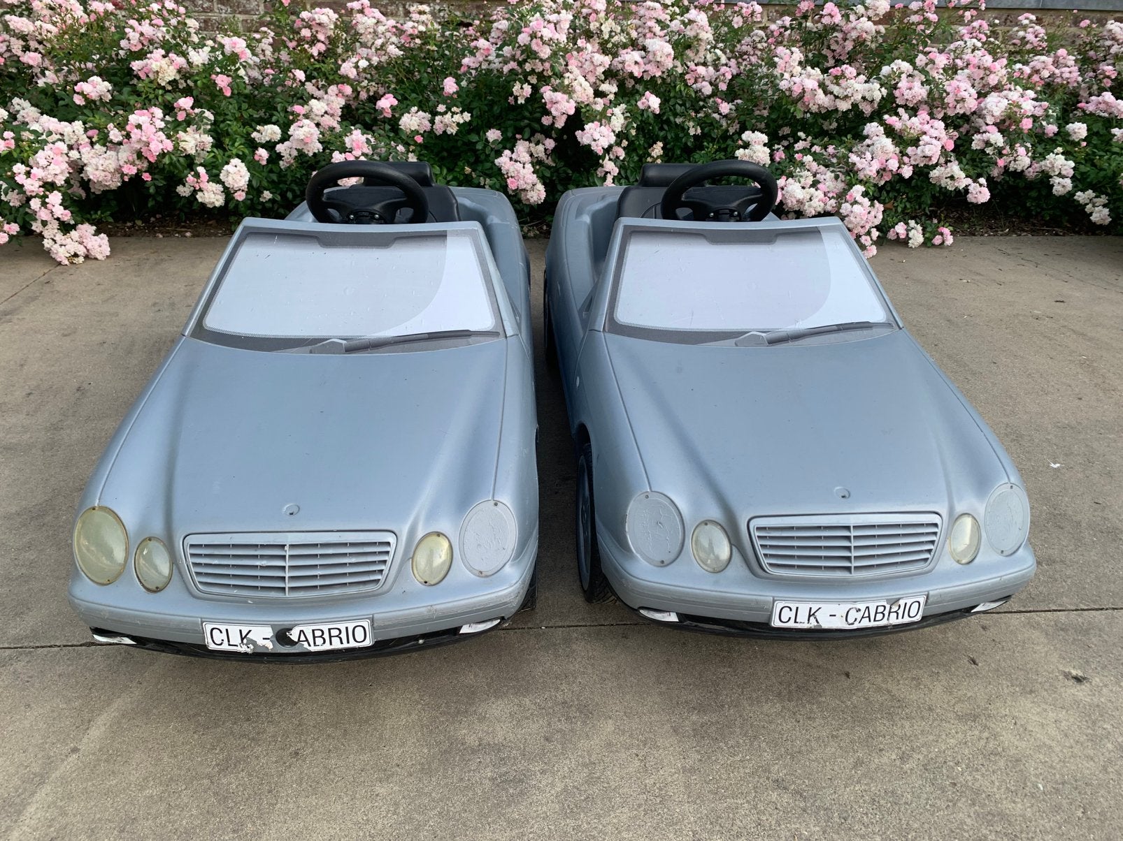 Mercedes-Benz CLK Cabrio traptauto, Hobby en Vrije tijd, Modelauto's | 1:18, Ophalen, Zo goed als nieuw, Auto