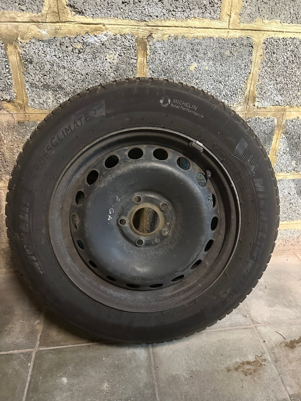 Set de 4 Pneu jantés CrossClimate Michelin 16 pouces, Pneus et Jantes, 4 Saisons, 16 pouces, Enlèvement