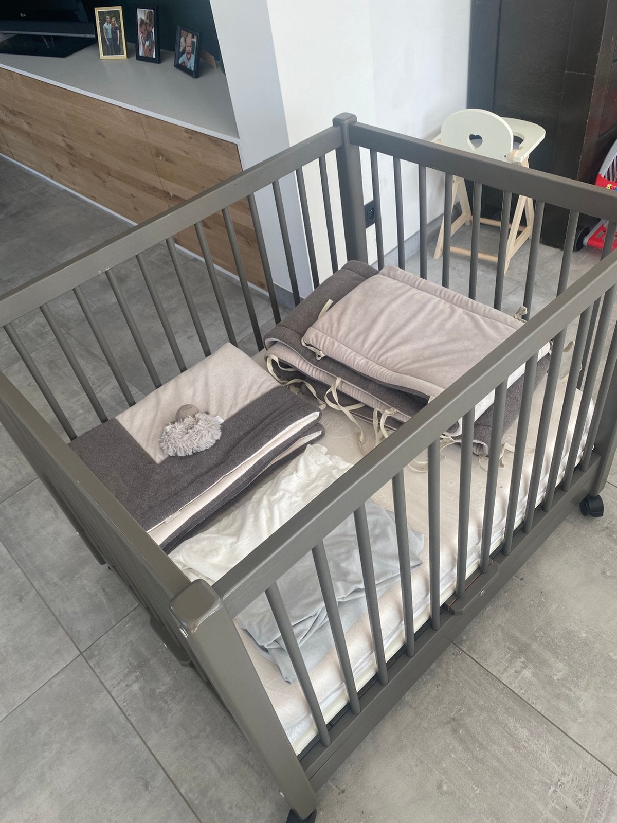 Park met toebehoren, Kinderen en Baby's, Ophalen, Gebruikt, Rechthoekig, In hoogte verstelbaar