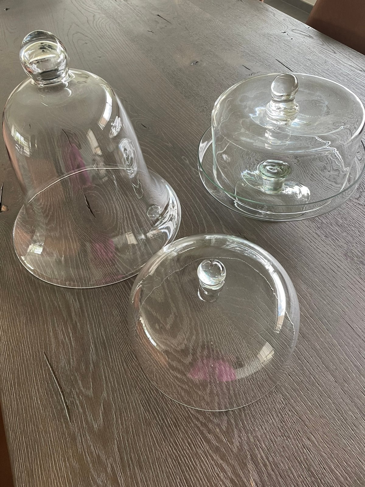 Glazen stolpen, Huis en Inrichting, Woonaccessoires | Stolpen, Glas, Ophalen, Zo goed als nieuw