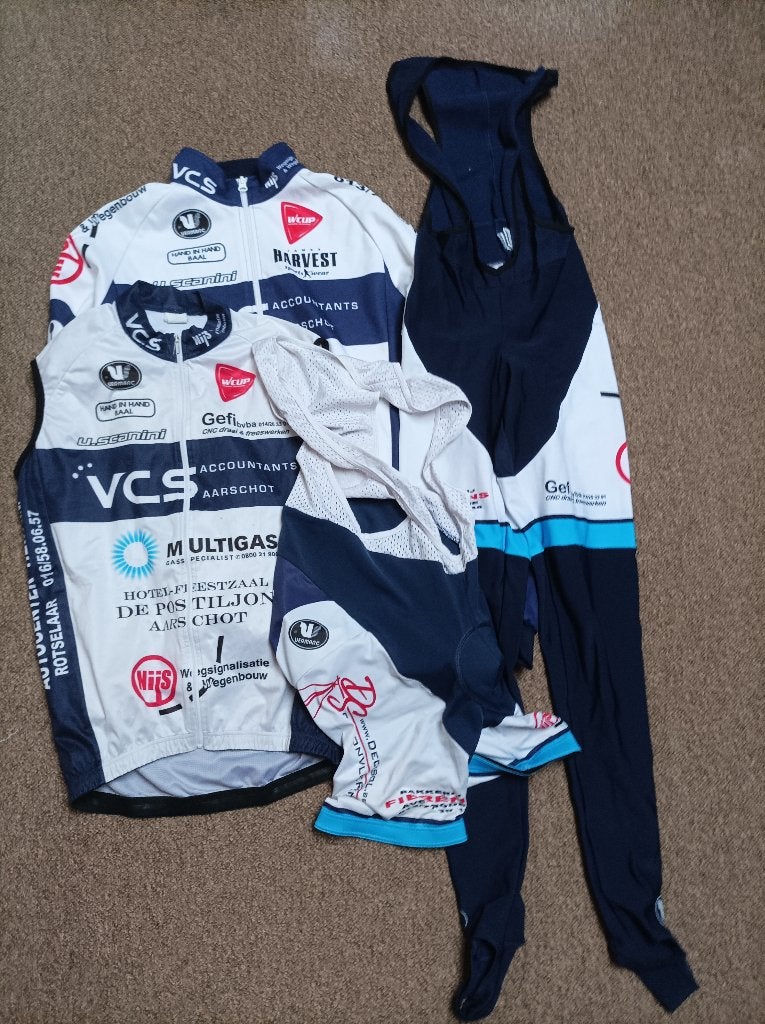 Pakket wielerkleding 4 stuks, Fietsen en Brommers, Gebruikt, M, Ophalen of Verzenden, Vermarc