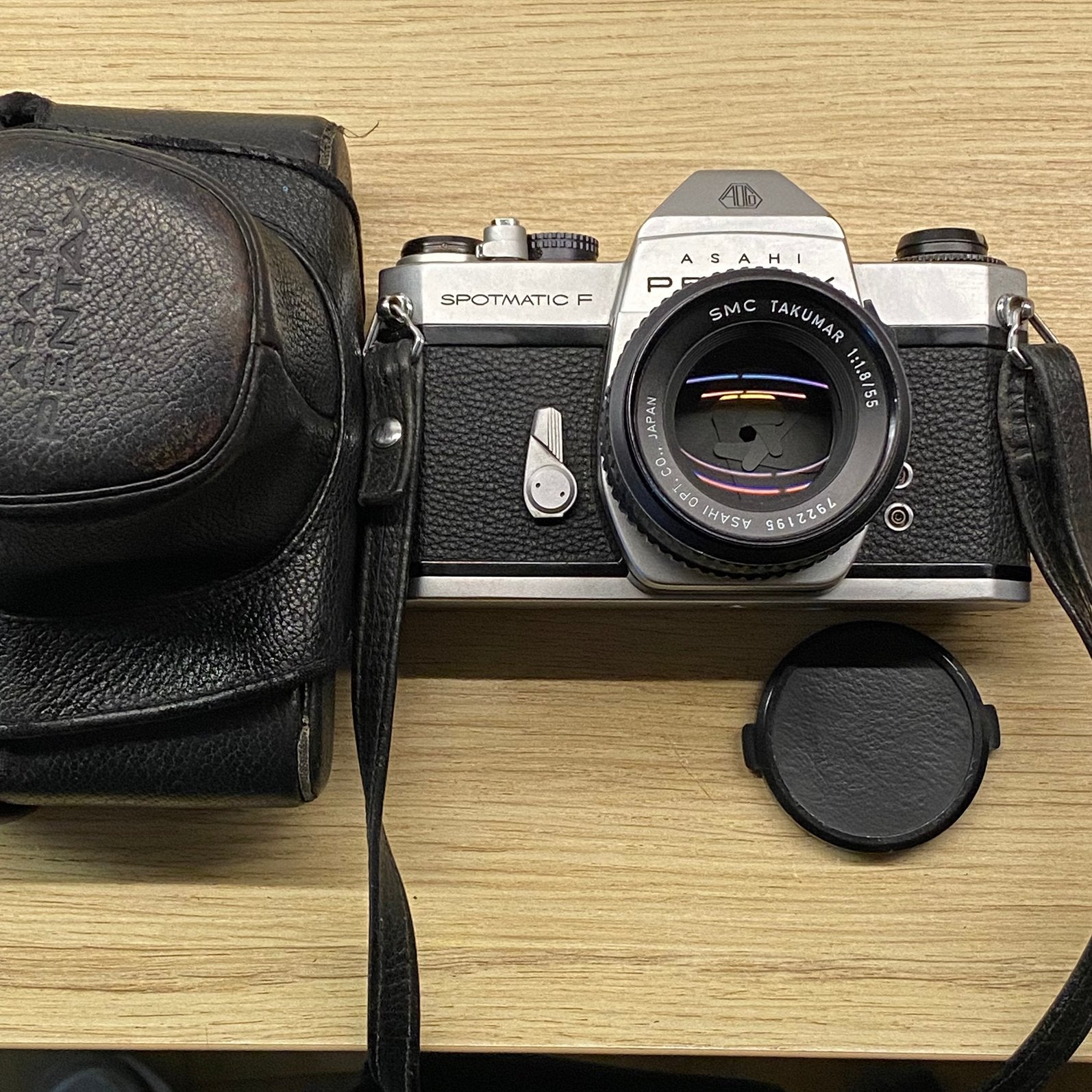 Pentax Spotmatic F, Takumar 55mm f1.8 *parfait état, Enlèvement ou Envoi, Comme neuf, Reflex miroir, Pentax