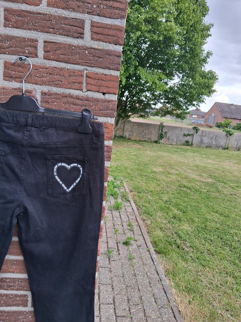 Dames jeans broek Love Moschino Mt34, Ophalen, Love Moschino, Zwart, Maat 46/48 (XL) of groter