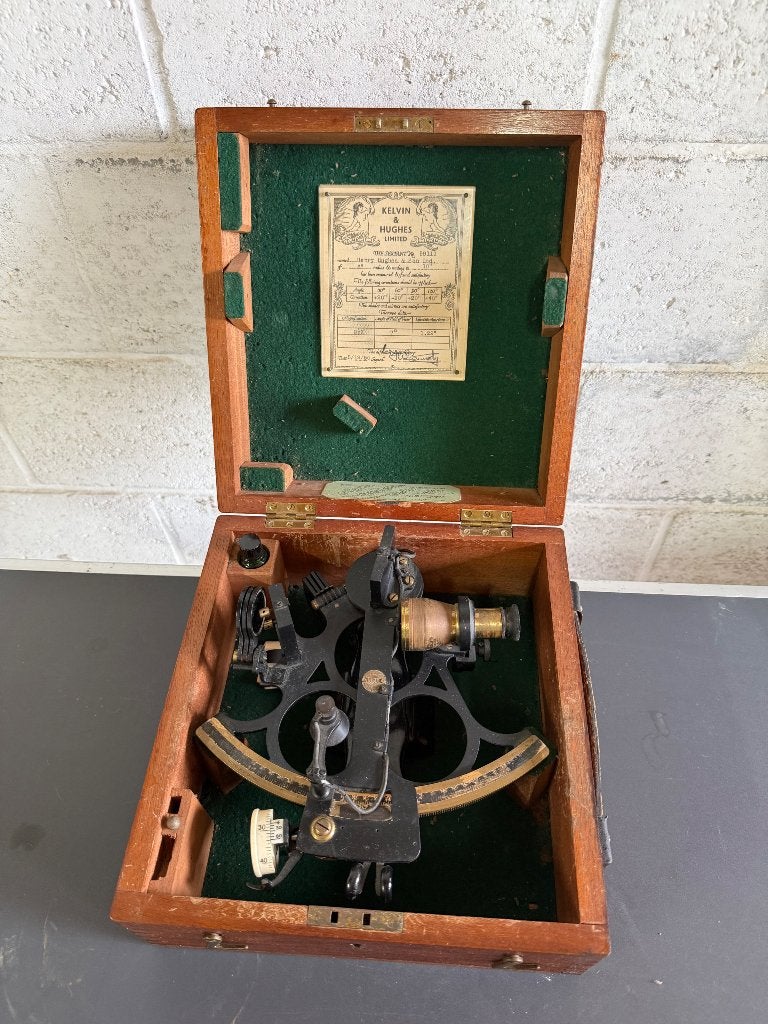 Nautische Sextant Kelvin & Hughes (1950), Enlèvement, Utilisé, Bateau à moteur ou Voilier, Ustensile