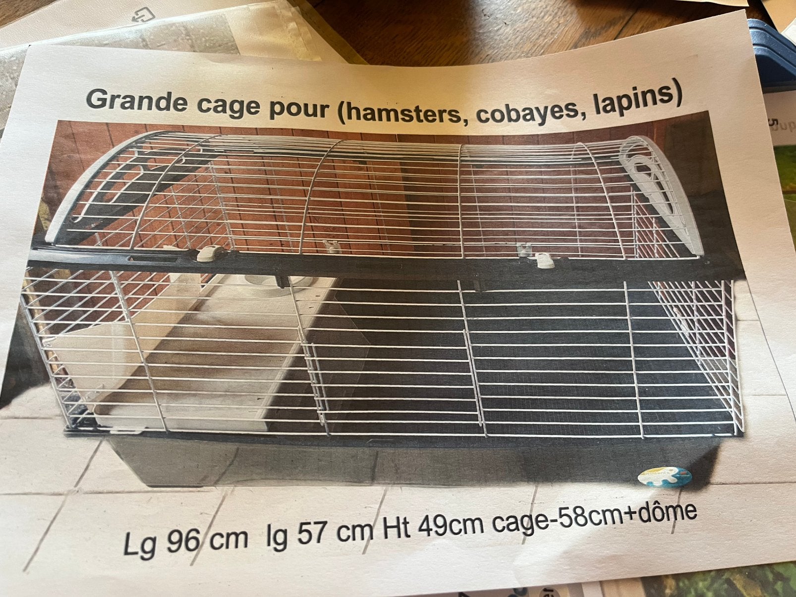 Cage rongeurs, Enlèvement, Comme neuf, Cage