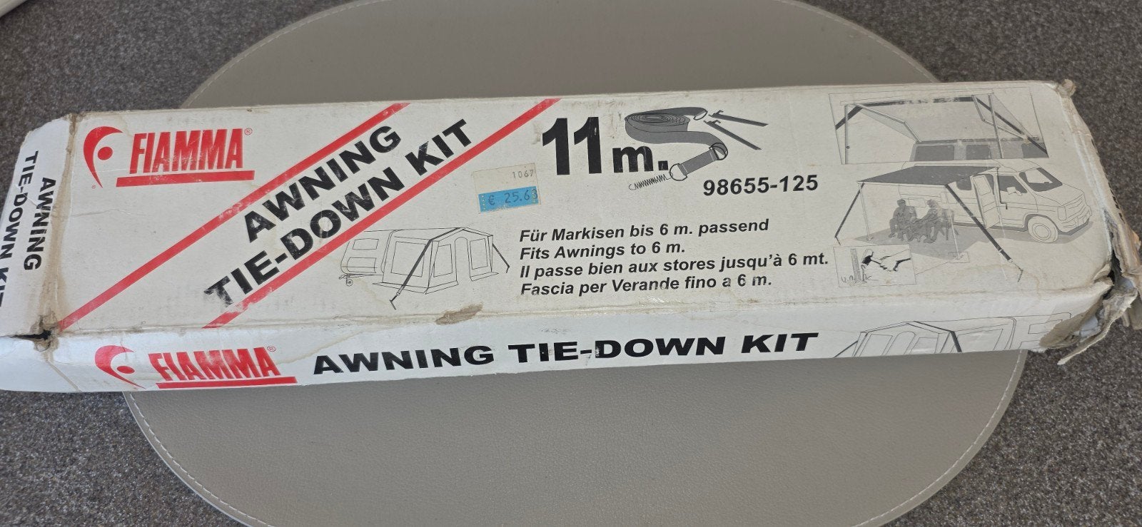 Awning omnistore tie down kit fiamma, Ophalen