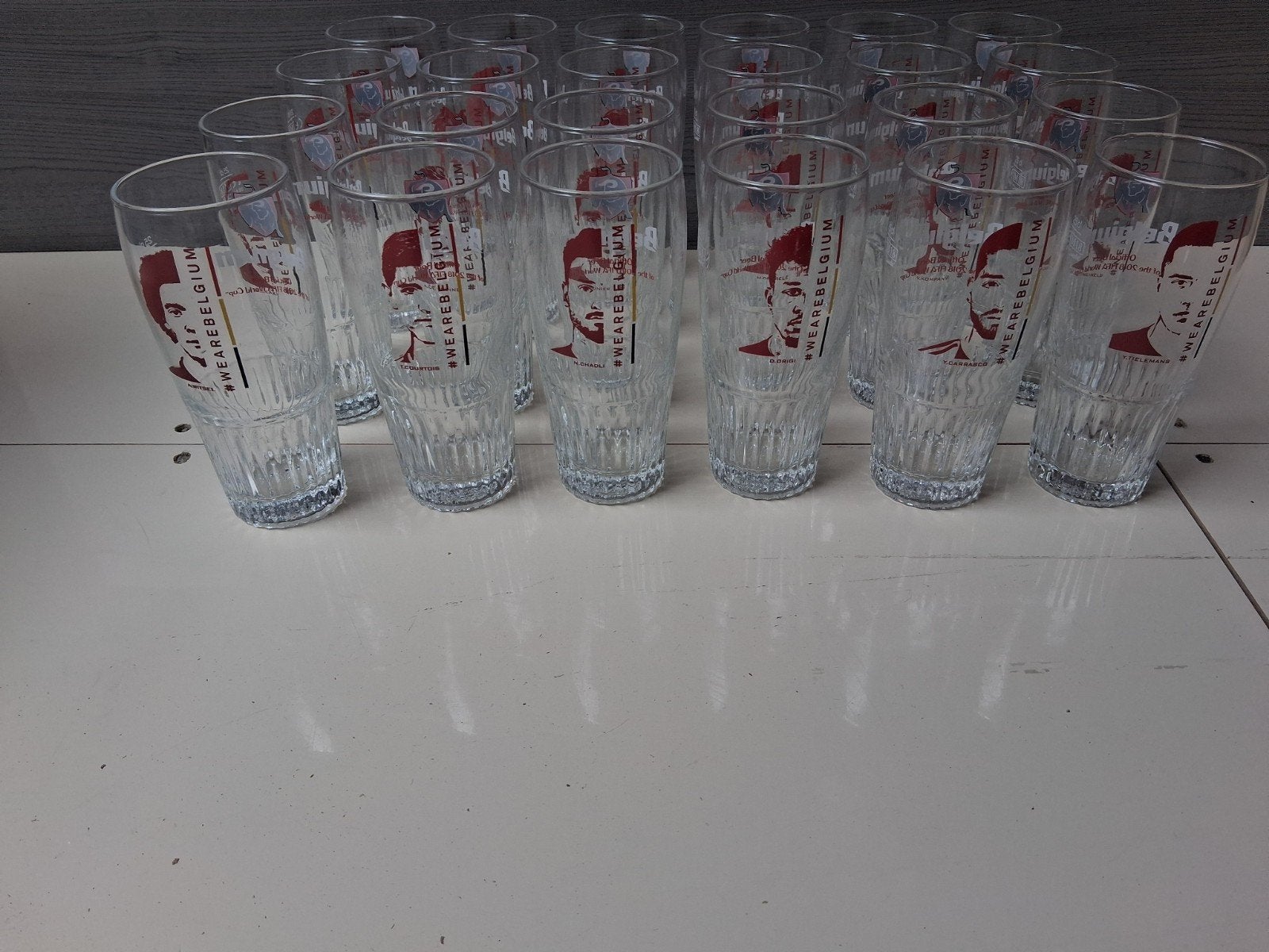 jupiler glazen Rode Duivels, Verzamelen, Ophalen