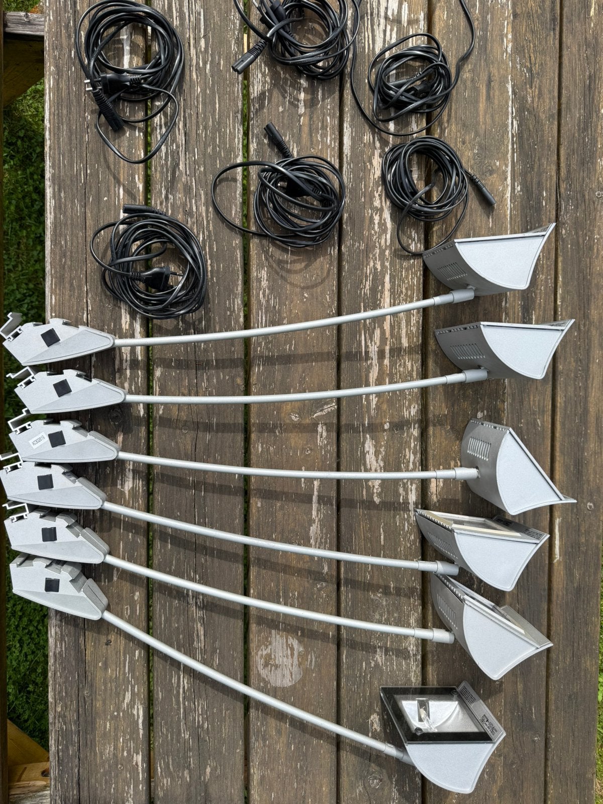 6 halogeenspots voor beursstand, Huis en Inrichting, Ophalen, Halogeen, Gebruikt, Metaal of Aluminium