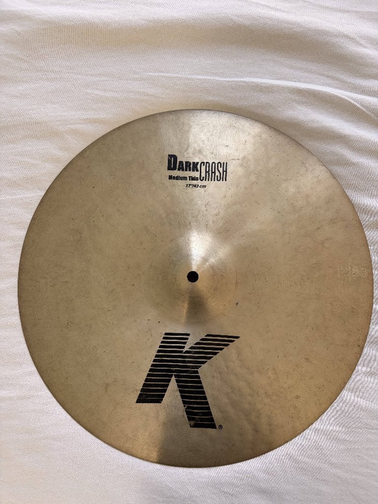 Zildjian 17" K-Series Dark Crash Medium Thin, Muziek en Instrumenten, Ophalen, Zo goed als nieuw, Overige merken