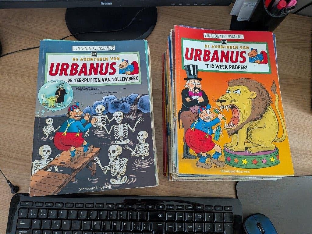 Lot 57 Urbanus strips, Meerdere stripboeken, Verzenden, Gelezen, Linthout en Urbanus