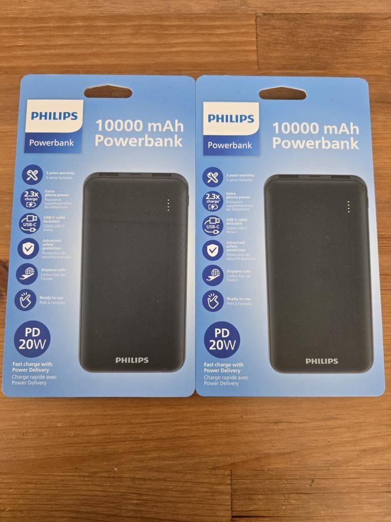 2 powerbank Philips de 10000, Ophalen