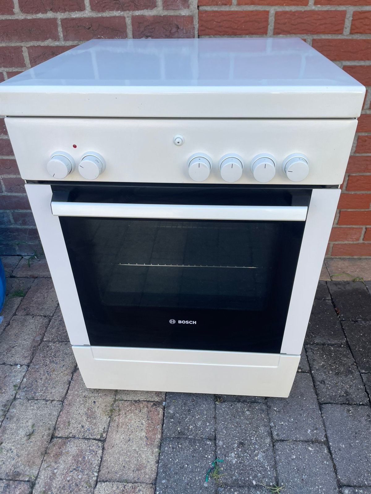 Bosch gasfornuis met elechtrishe oven, Ophalen, Zo goed als nieuw