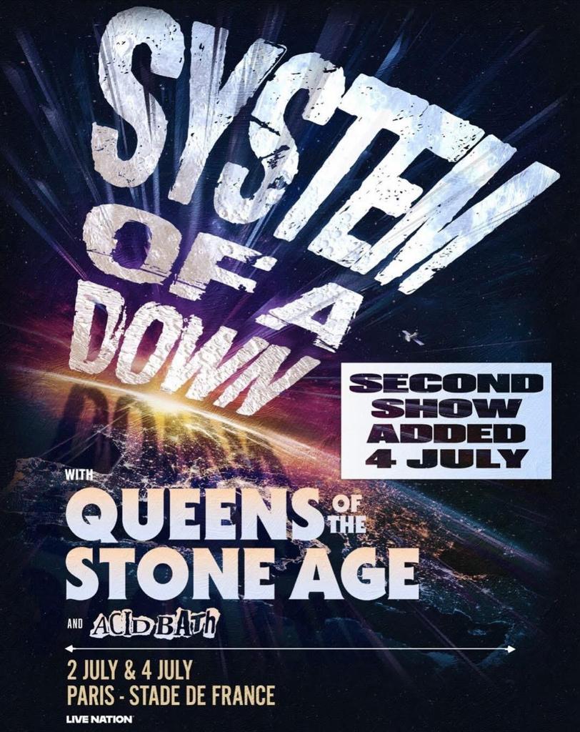 Concert System of a down, Tickets & Billets, Deux personnes