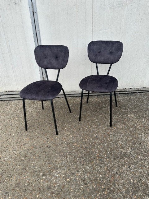 24 restaurant bistro stoelen antraciet adore stapelbaar, Huis en Inrichting, Stoelen, Ophalen, Overige kleuren, Nieuw, Stof