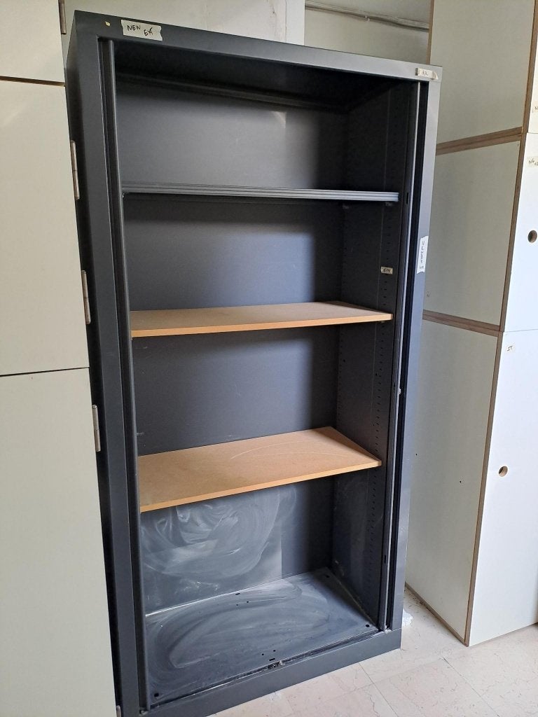 Armoire métallique à rideaux anthracite, Enlèvement, Utilisé