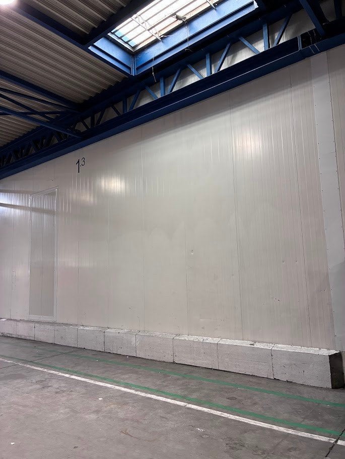 Recup sandwichpanelen +-5m x 1m x 8cm, Ophalen, Gebruikt, Overige materialen, 50 tot 100 mm