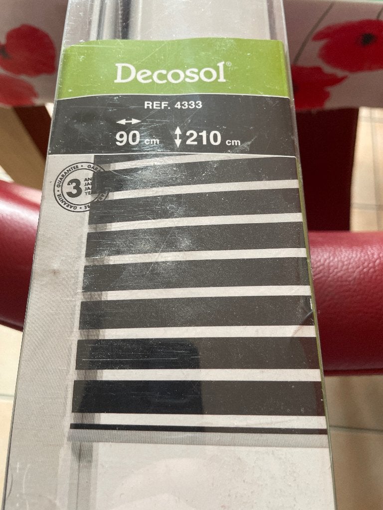 Store fenêtre décosol, Maison & Meubles, Ameublement | Rideaux & Stores à lamelles, Neuf, Gris, Enlèvement, 200 cm ou plus
