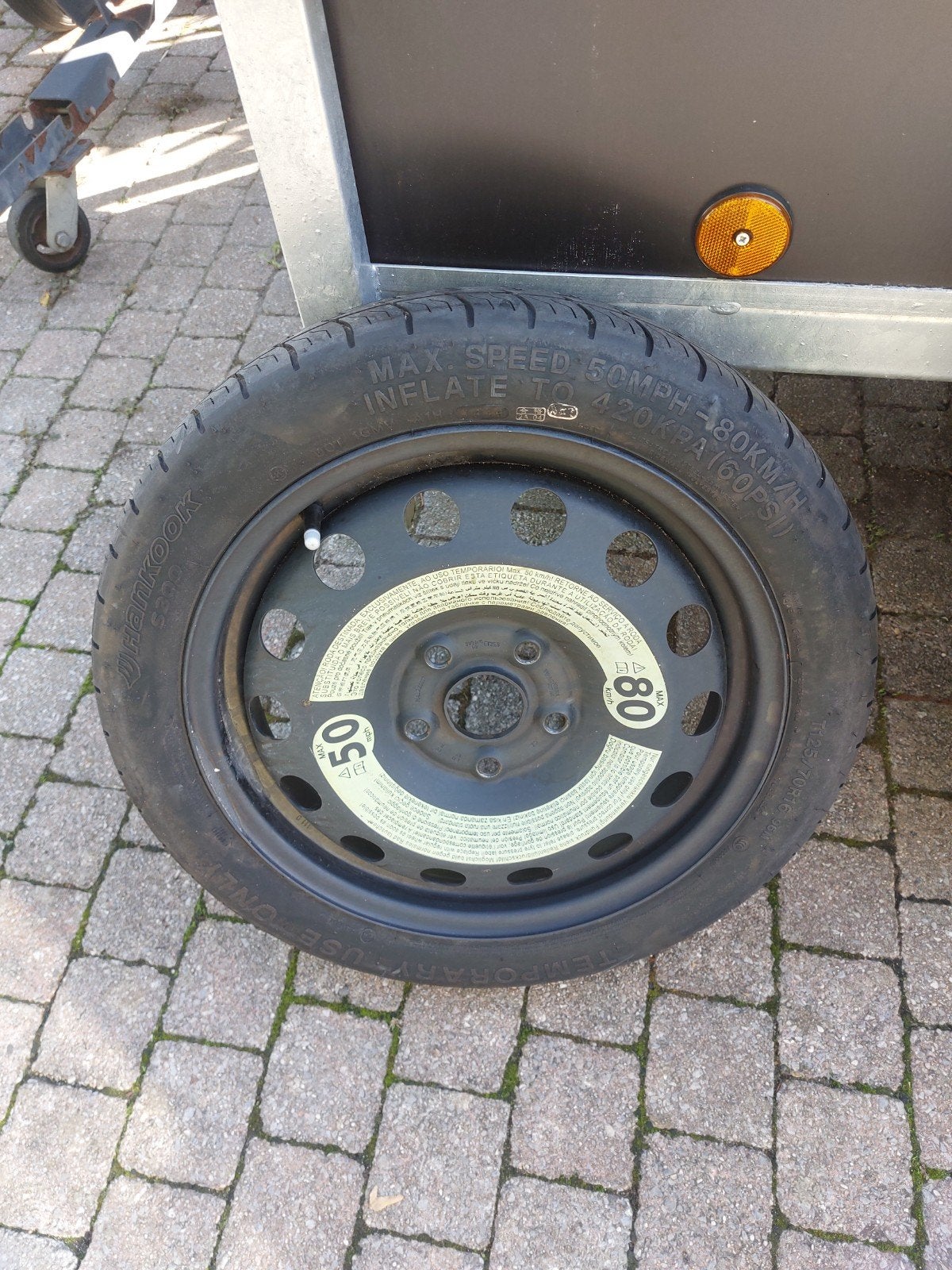Roue de secours galette 16 pouces d'origine VW Golf 5 6 7 8, Enlèvement