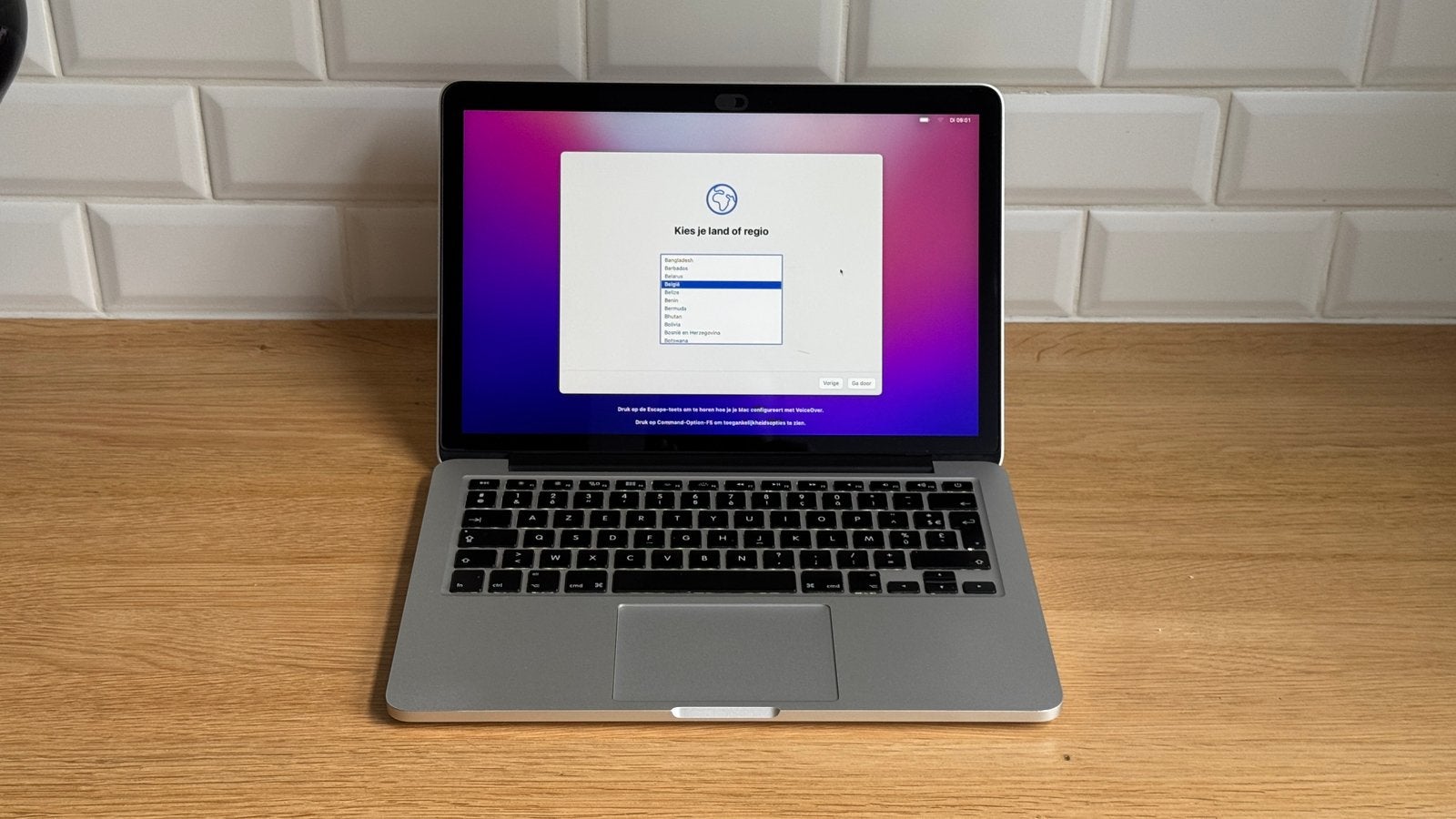 MacBook Pro (Retina, 13-inch, begin 2015), 256 GB, Utilisé, Azerty, 2 à 3 Ghz