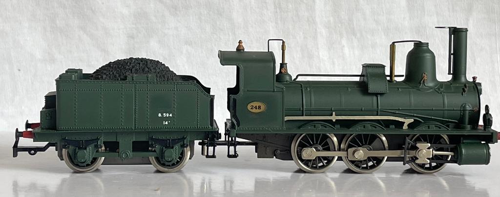 Rivarossi H0 40: Stoomlocomotief 3-A-I "Bourbonnais"  SNCF, Overige merken, Gebruikt, Ophalen of Verzenden, Gelijkstroom