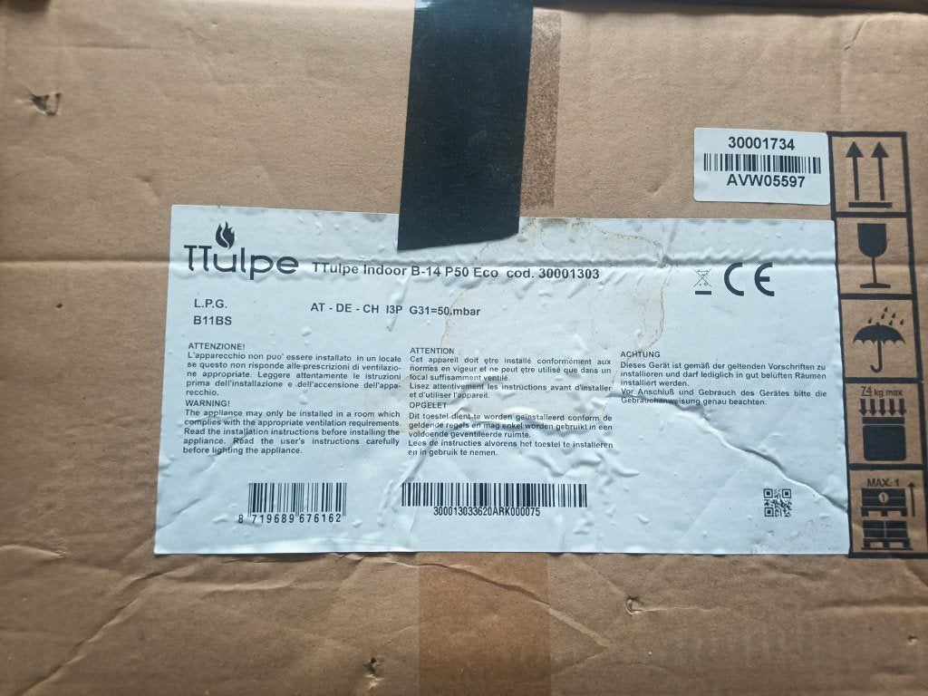 TTulpe B14 P50 Eco indoor geiser, Neuf, Chauffe-eau, Moins de 3 ans, Enlèvement