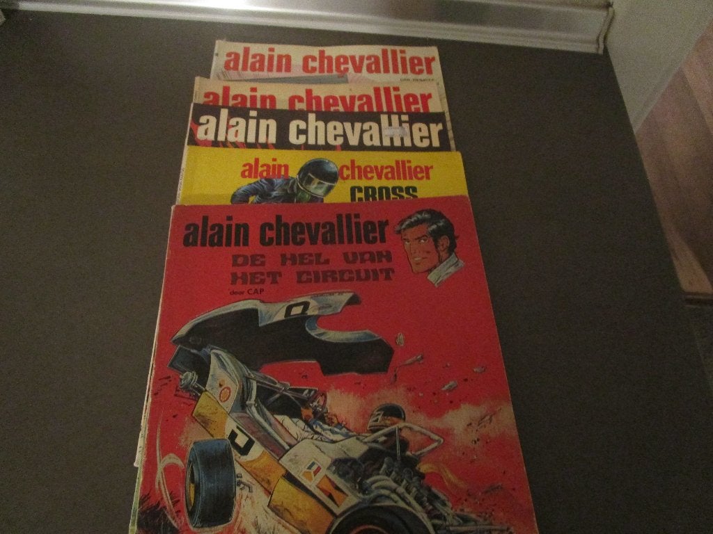 Alain Chevalier - 5 strips in eerste druk - reeks 1, Gelezen, Denayer / Duchateau, Ophalen of Verzenden, Meerdere stripboeken