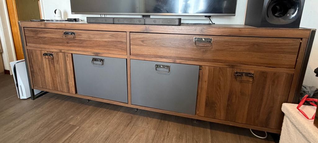 Industrieel TV-Meubel / Dressoir, Huis en Inrichting, Kasten | Dressoirs, Ophalen, Zo goed als nieuw