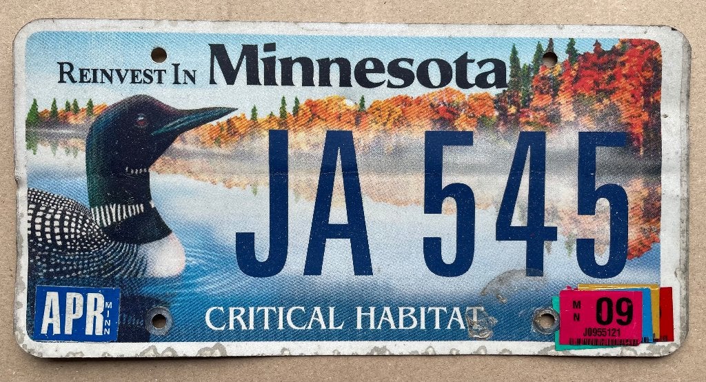 nummerplaat USA Minnesota special plaque d'immatriculation, Ophalen of Verzenden, Gebruikt